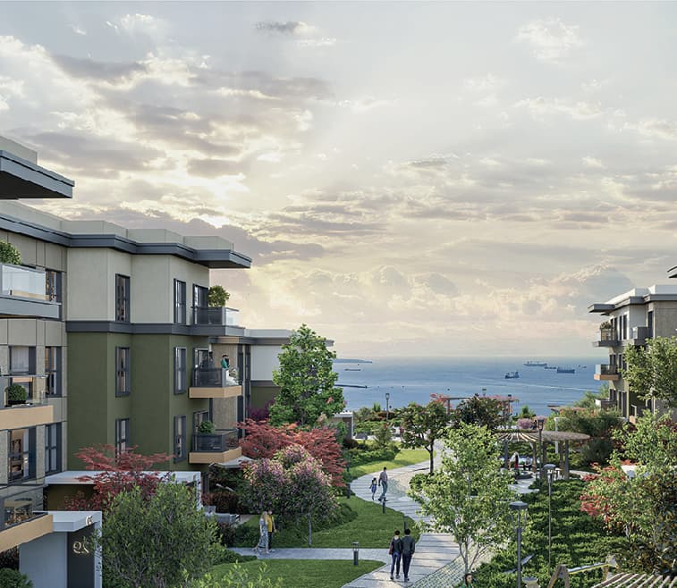 FAMILY APARTMENTS OVERLOOKING THE SEA AND PRINCESS ISLANDS