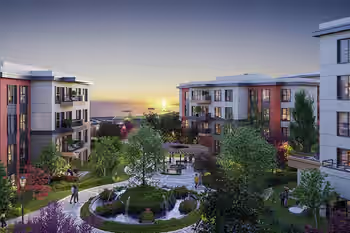 Семейные Квартиры с Исключительным Видом на Море и Остров в Пендике, Стамбул