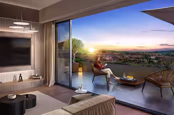 Универсальные квартиры с просторными террасами в Кягытхане, Стамбул