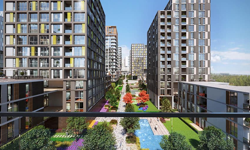 Роскошные резиденции с видом на город в Бахчешехире, Стамбул