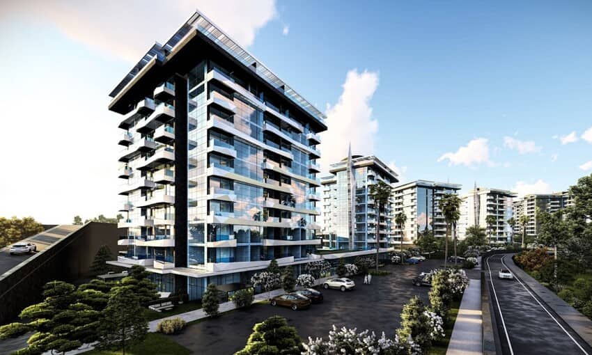 Жилой комплекс на берегу моря с 5-звездочным гостиничным сервисом в Аланье, Турция