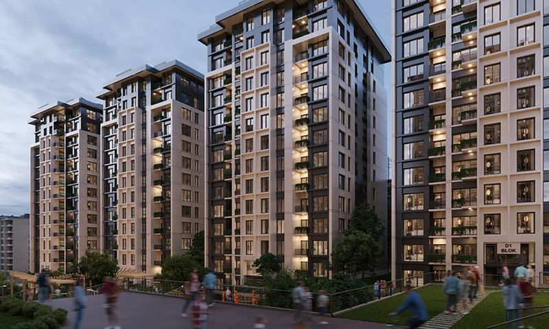 Affordable Compact Apartments with Spacious Green Areas in Gunesli Basin Ekspres, Istanbul