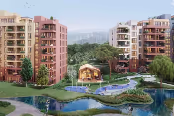 Элитные апартаменты с видом на ландшафт недалеко от Финансового центра в Умрание, Стамбул