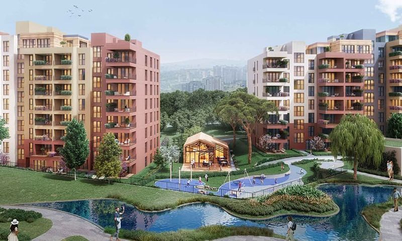 Elite Apartments with Green View Near The Financial Center in Umraniye, Istanbul