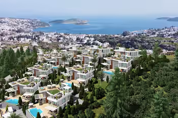 فيلات VIP مع شاطئ خاص ومرافق فاخرة في بودروم، تركيا