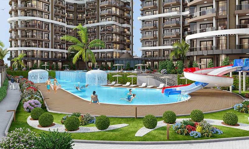 Spacious Beachside Apartments with Private Gardens in Alanya, Turkey
