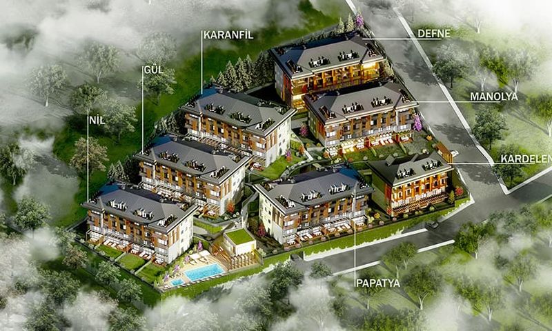 Calm Duplex Apartments in Green Area Inside Istanbul in Sariyer, Istanbul