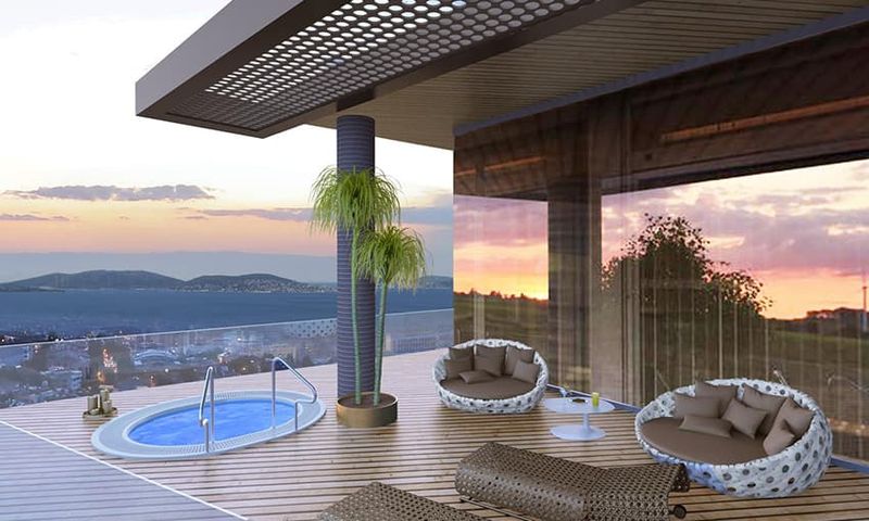 Sea View Luxury Residence Near the Mertro in Kartal, Istanbul