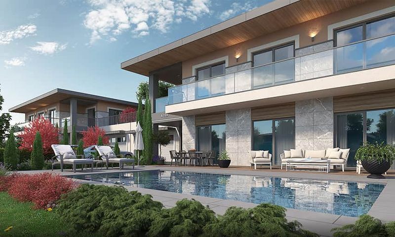 Elegant Duplex Villas Suitable for Turkish Citizenship Investment in Büyükçekmece, Istanbul