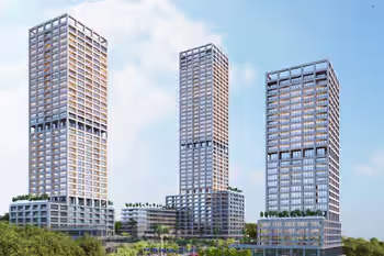 واحدهای مسکونی مدرن در تقاطع آسیایی و اروپایی آتاشهیر استانبول