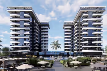 مجمع سكني على شاطئ البحر مع خدمات فندقية 5 نجوم في ألانيا، تركيا