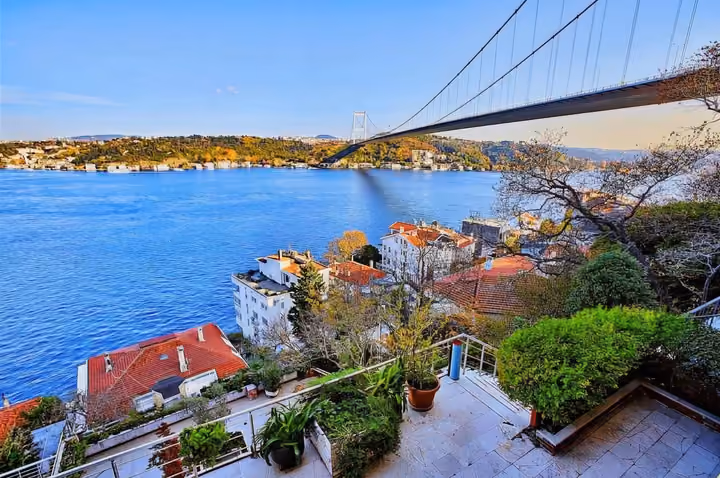 Bosphorus View Roadside Mansion Apartment with Dual Residence Opportunity in Rumeli Hisari Sarıyer - Image 1