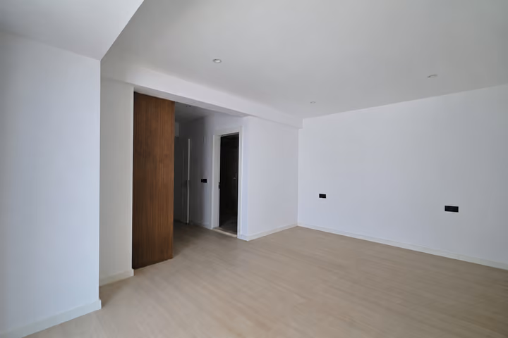 Empty Bedroom Fitted Wardrobe at the detached villa in Ardıç, Çeşme.