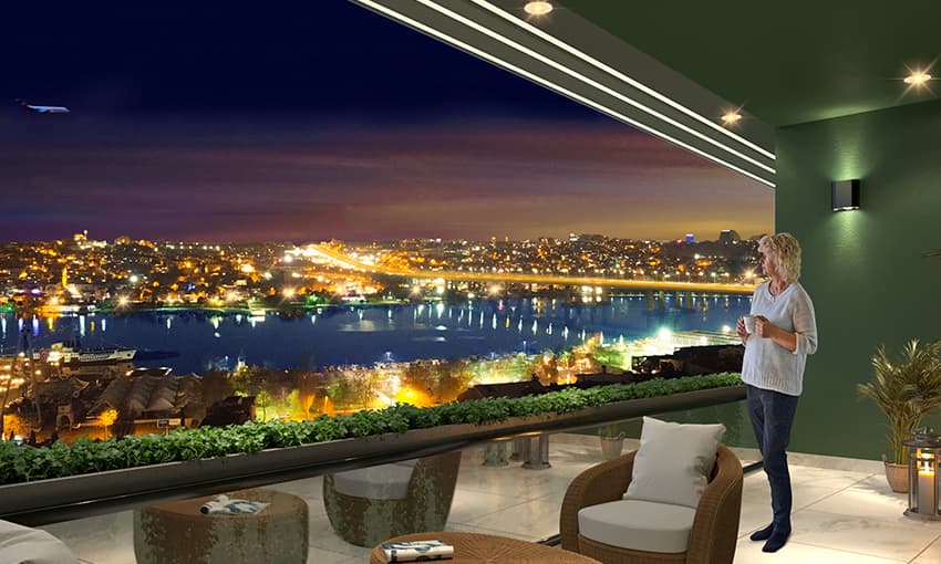 Премиум Резиденции с Великолепным Видом на Босфор в Эюпсултане, Стамбул