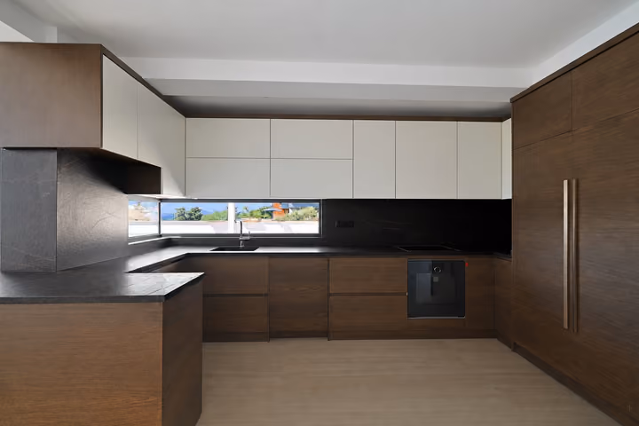 Fitted Kitchen Cabinets at the detached villa in Ardıç, Çeşme.