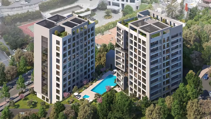 Стильные резиденции в Фуле Бешикташ с бассейном - Изображение 1
